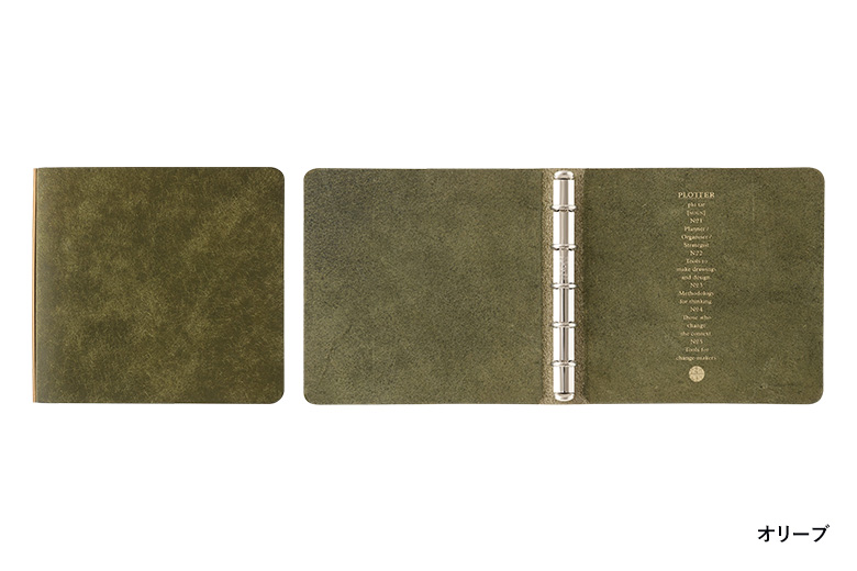 5001 オンラインショップ限定 5穴リングレザーバインダー プエブロ スクエアサイズ (ミニ5穴)