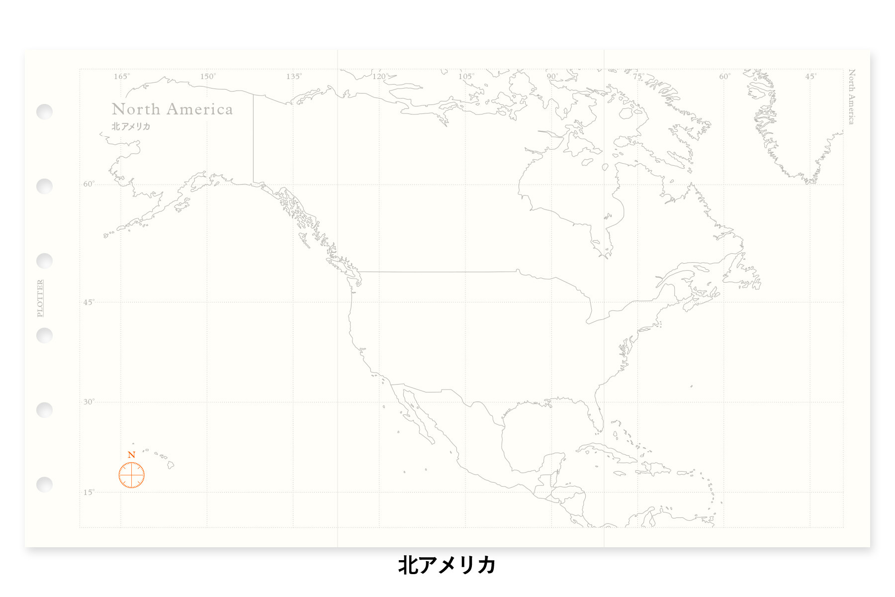 ワールドマップ（世界白地図） ミニサイズ