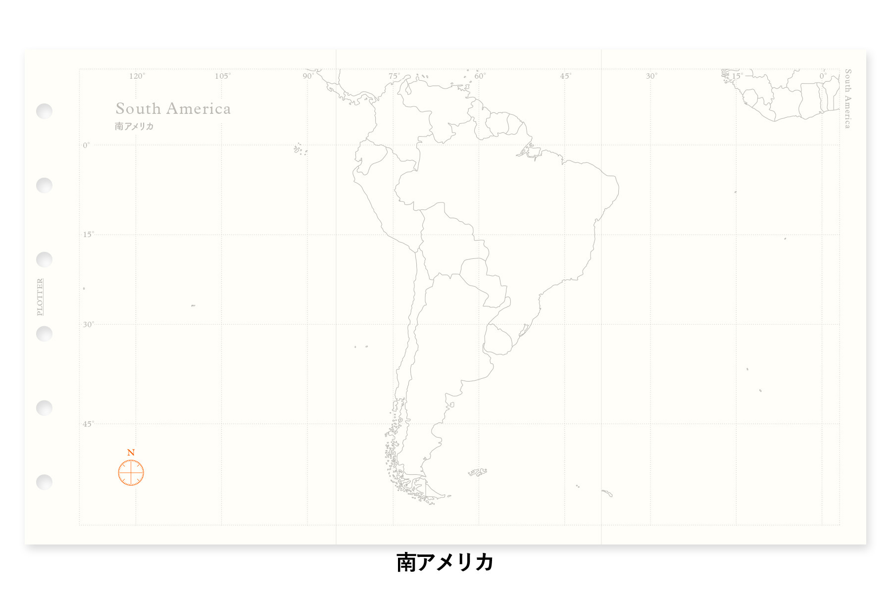 ワールドマップ（世界白地図） ミニサイズ